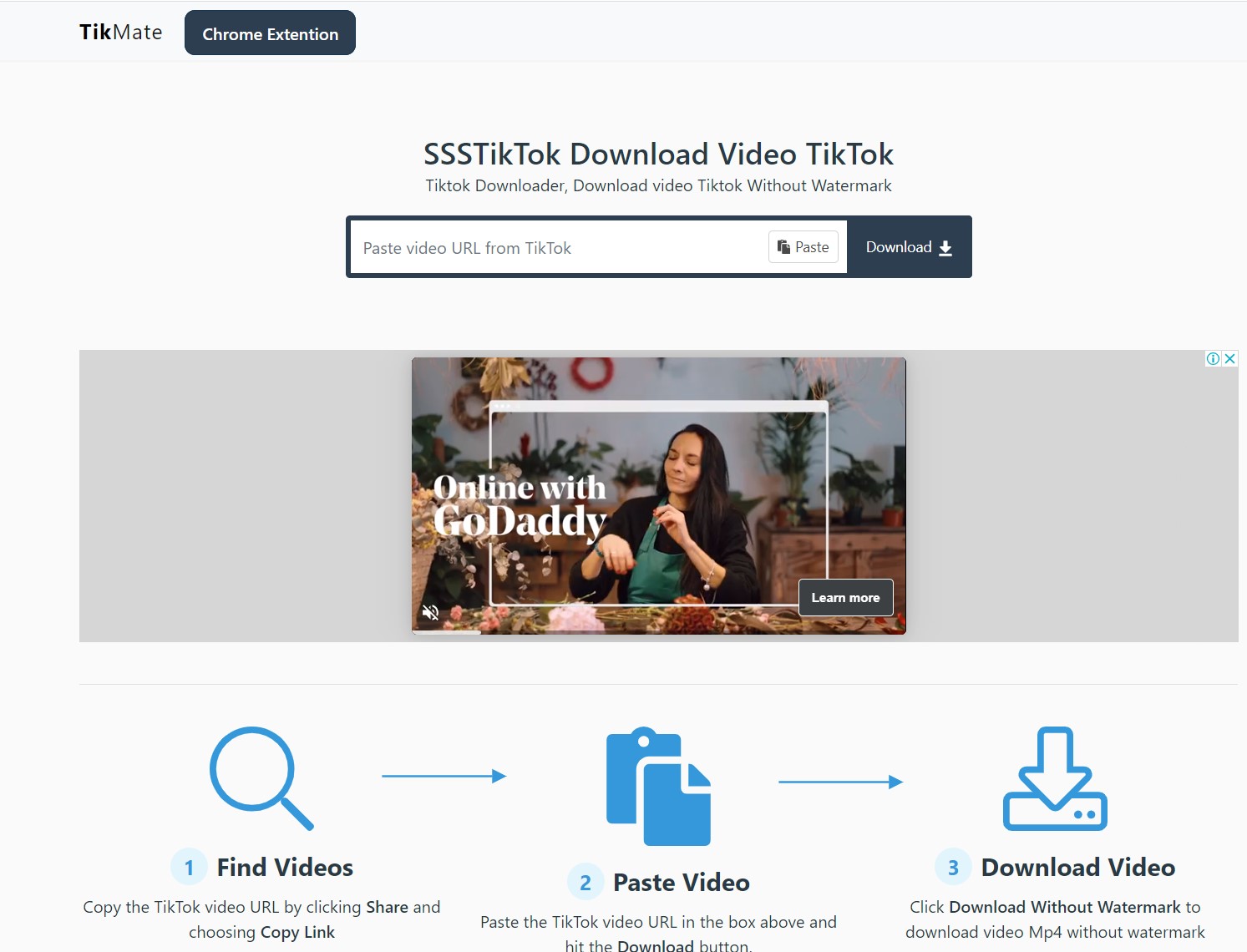 Cách tải video TikTok không có logo, hình mờ bằng TikMate.online
